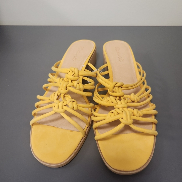 Madewell The Dakota Sandals. yellow Sz 11. In Unused and excellent condition - Picture 4 of 11